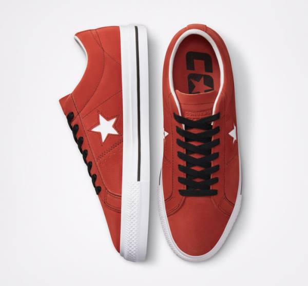 Converse CONS One Star Pro Süet Kaykay Ayakkabısı Siyah Beyaz | CV-239VUT