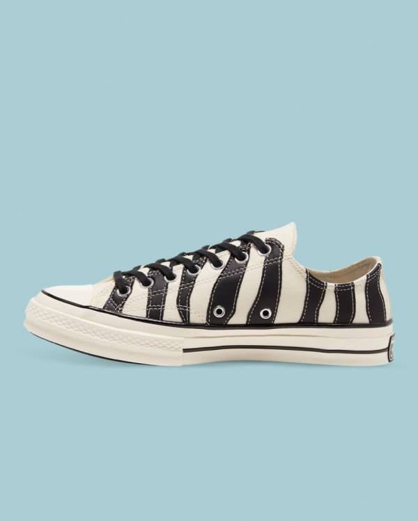 Converse Chuck 70 Archive Zebra Overlay Düz Taban Ayakkabı Bej Rengi | CV-954GQA