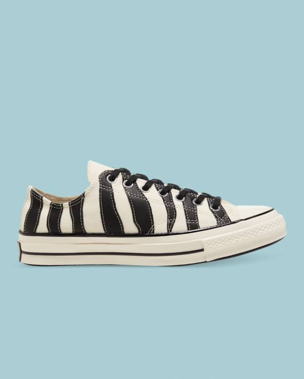 Converse Chuck 70 Archive Zebra Overlay Düz Taban Ayakkabı Bej Rengi | CV-954GQA