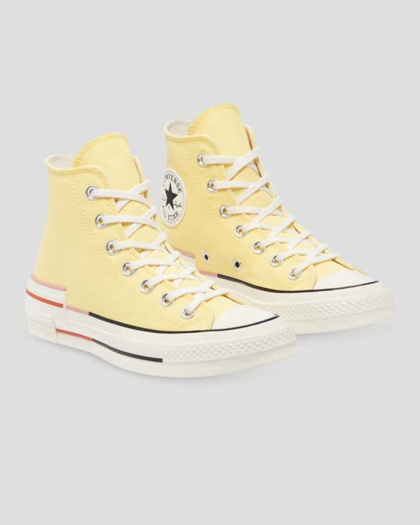 Converse Chuck 70 Colour Block Yüksek Taban Ayakkabı Sarı | CV-203QMZ