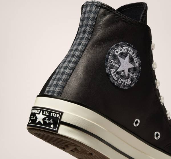 Converse Chuck 70 Crafted Deri Yüksek Taban Ayakkabı Siyah | CV-291JWF