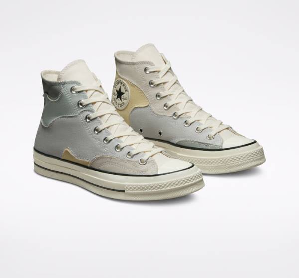 Converse Chuck 70 Crafted Patchwork Yüksek Taban Ayakkabı Kahverengi Limon | CV-419LCB