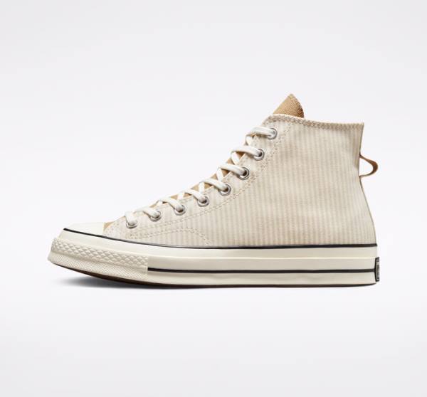 Converse Chuck 70 Crafted Stripe Yüksek Taban Ayakkabı Kahverengi | CV-423PVC