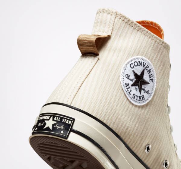 Converse Chuck 70 Crafted Stripe Yüksek Taban Ayakkabı Kahverengi | CV-423PVC