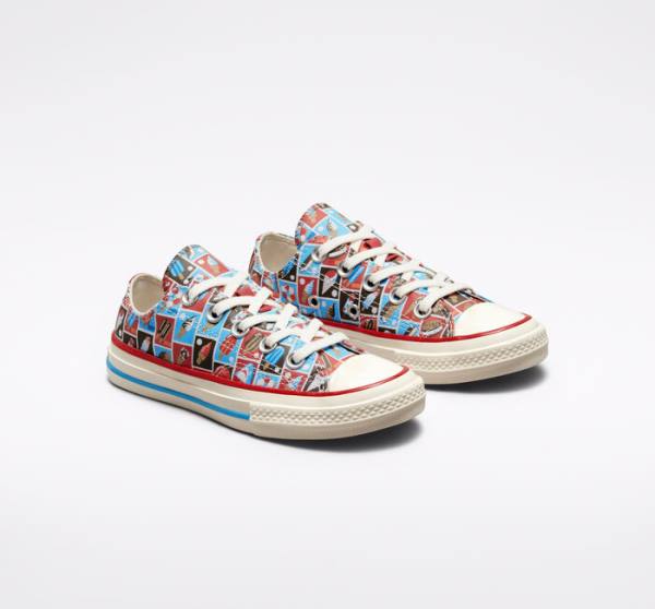 Converse Chuck 70 Frozen Treats Düz Taban Ayakkabı Kırmızı Mavi | CV-271HLX