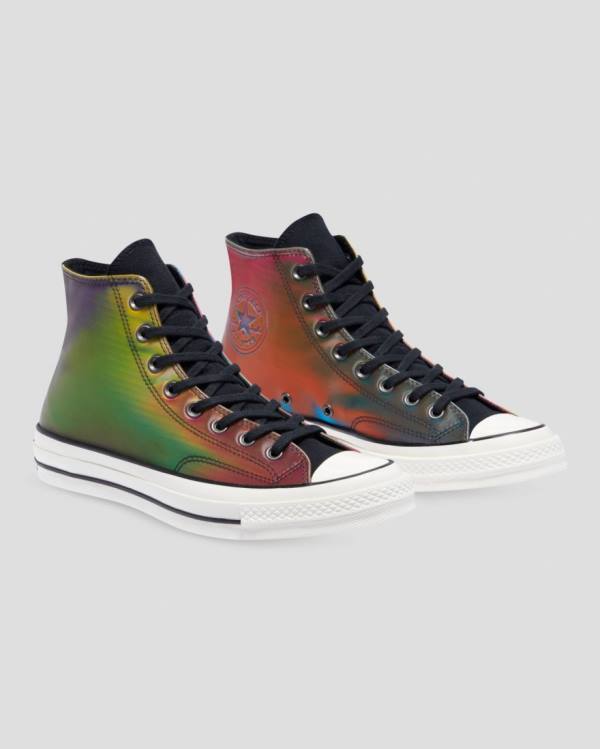 Converse Chuck 70 Iridescent Yüksek Taban Ayakkabı Siyah | CV-129QDK