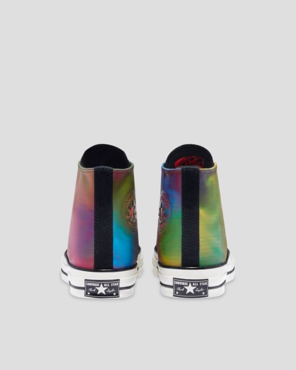 Converse Chuck 70 Iridescent Yüksek Taban Ayakkabı Siyah | CV-129QDK