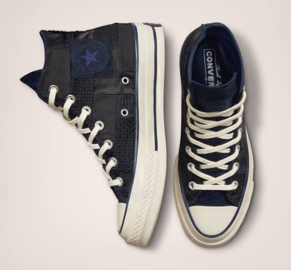 Converse Chuck 70 It's Possible Yüksek Taban Ayakkabı Siyah Lacivert | CV-864YLF