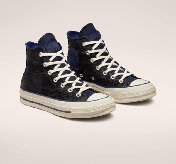 Converse Chuck 70 It's Possible Yüksek Taban Ayakkabı Siyah Lacivert | CV-864YLF