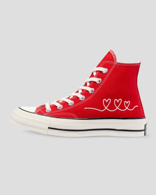 Converse Chuck 70 Love Thread Yüksek Taban Ayakkabı Kırmızı | CV-630JPN