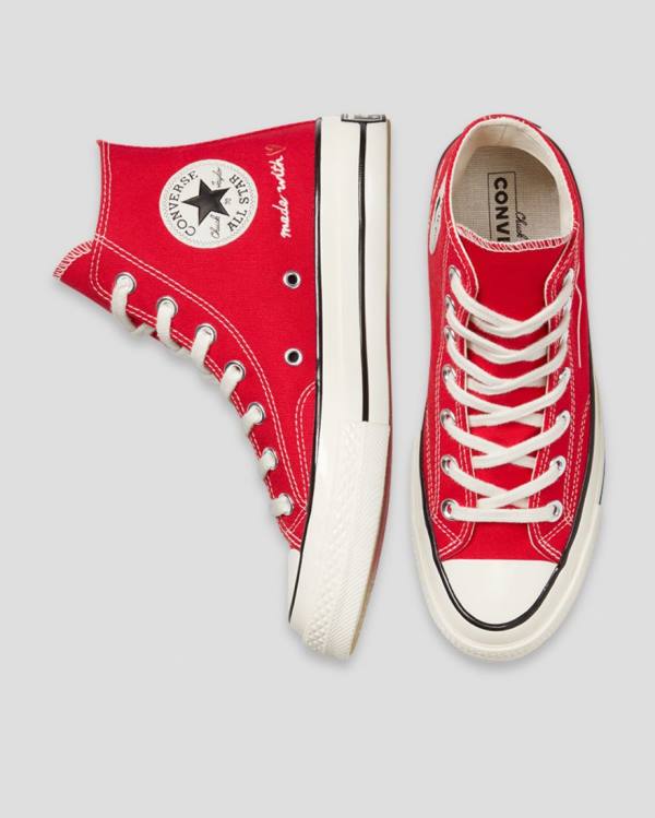 Converse Chuck 70 Love Thread Yüksek Taban Ayakkabı Kırmızı | CV-630JPN