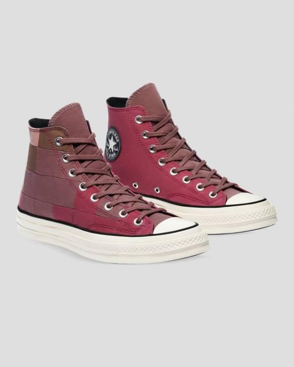 Converse Chuck 70 Natural Dye Yüksek Taban Ayakkabı Bordo | CV-654JQO