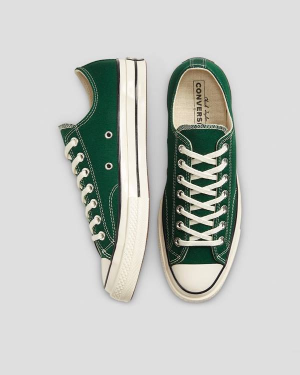 Converse Chuck 70 Organic Kanvas Düz Taban Ayakkabı Yeşil | CV-974MNL