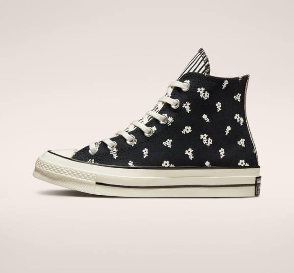 Converse Chuck 70 Paisley Yüksek Taban Ayakkabı Siyah | CV-985PWK