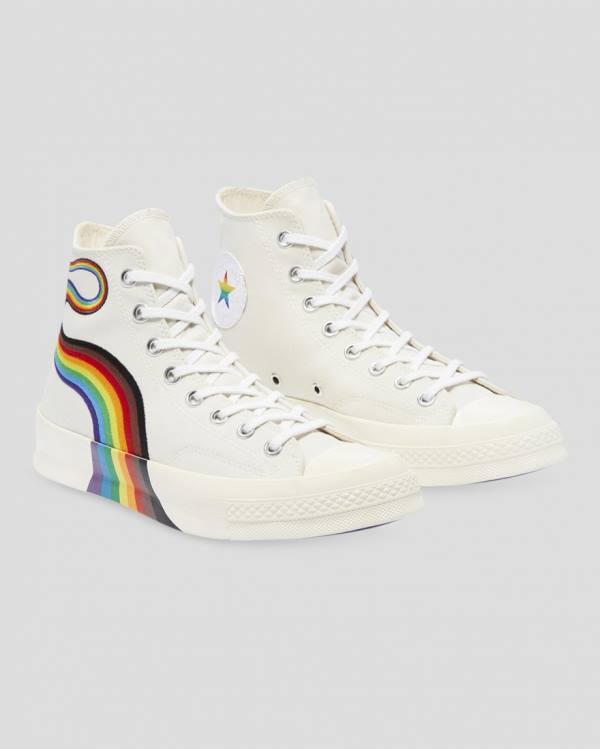 Converse Chuck 70 Pride Yüksek Taban Ayakkabı Bej Rengi | CV-136SYF