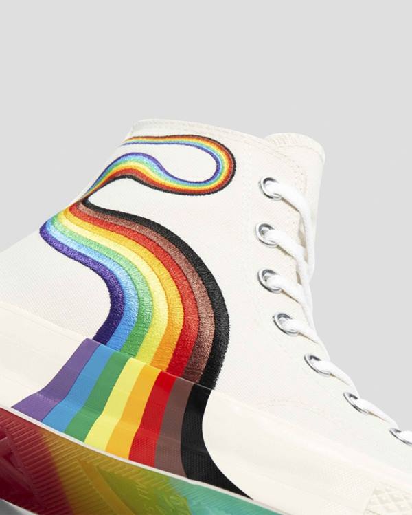 Converse Chuck 70 Pride Yüksek Taban Ayakkabı Bej Rengi | CV-136SYF