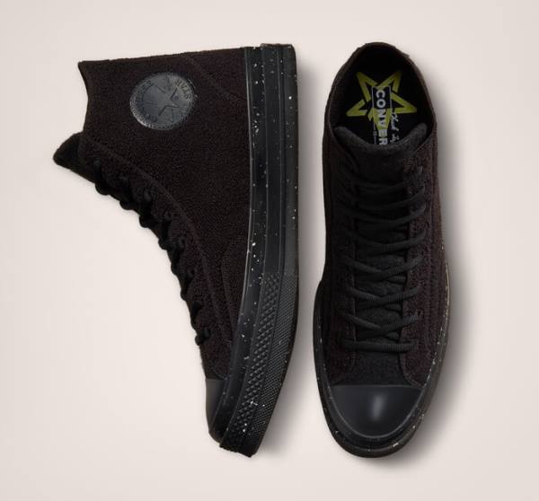 Converse Chuck 70 Renew Yüksek Taban Ayakkabı Siyah Açık Yeşil | CV-513EDF