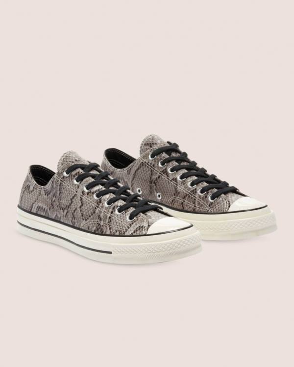 Converse Chuck 70 Reptile Süet Düz Taban Ayakkabı Gri | CV-260UHV