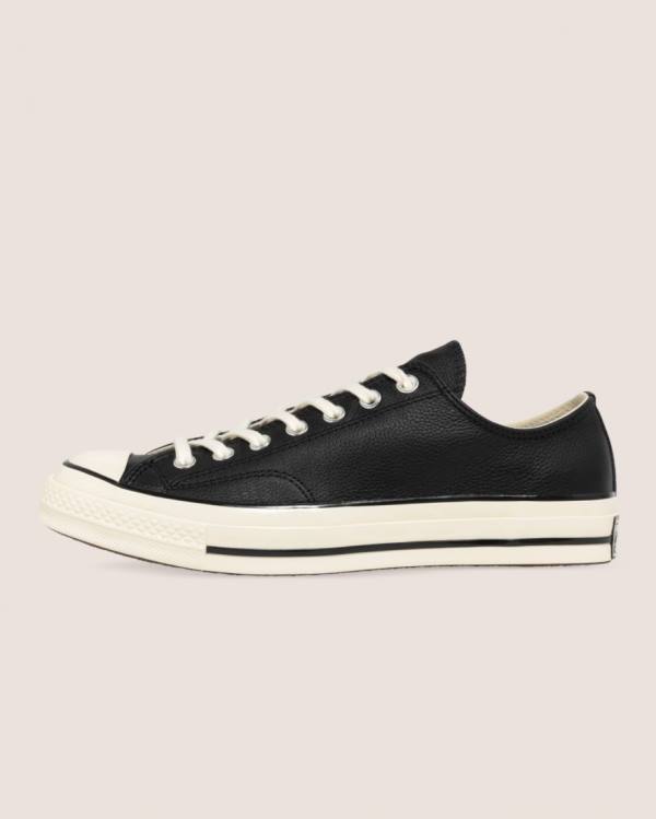 Converse Chuck 70 Seasonal Deri Düz Taban Ayakkabı Siyah | CV-839XZW