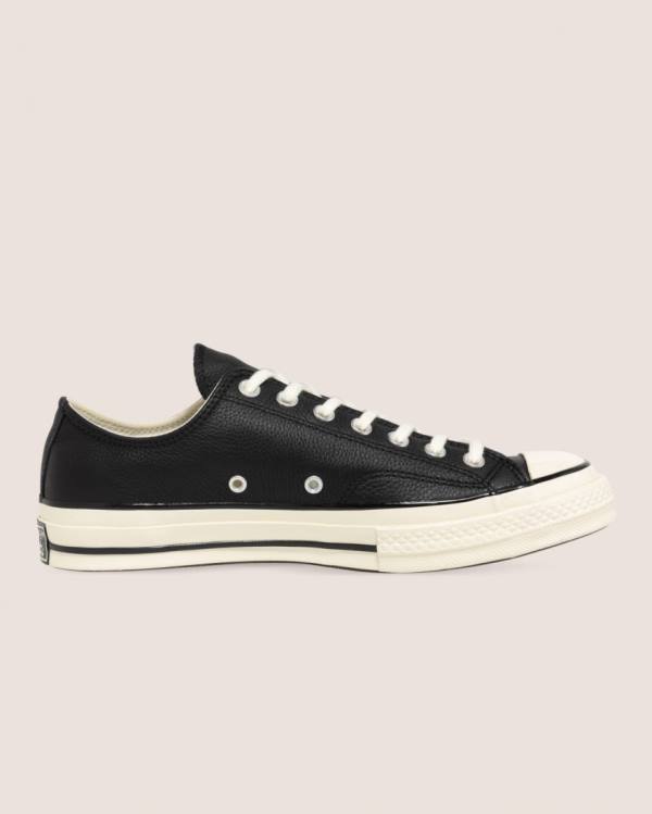 Converse Chuck 70 Seasonal Deri Düz Taban Ayakkabı Siyah | CV-839XZW