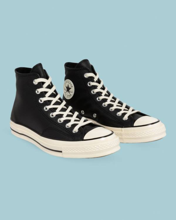 Converse Chuck 70 Seasonal Deri Yüksek Taban Ayakkabı Siyah | CV-124JXP