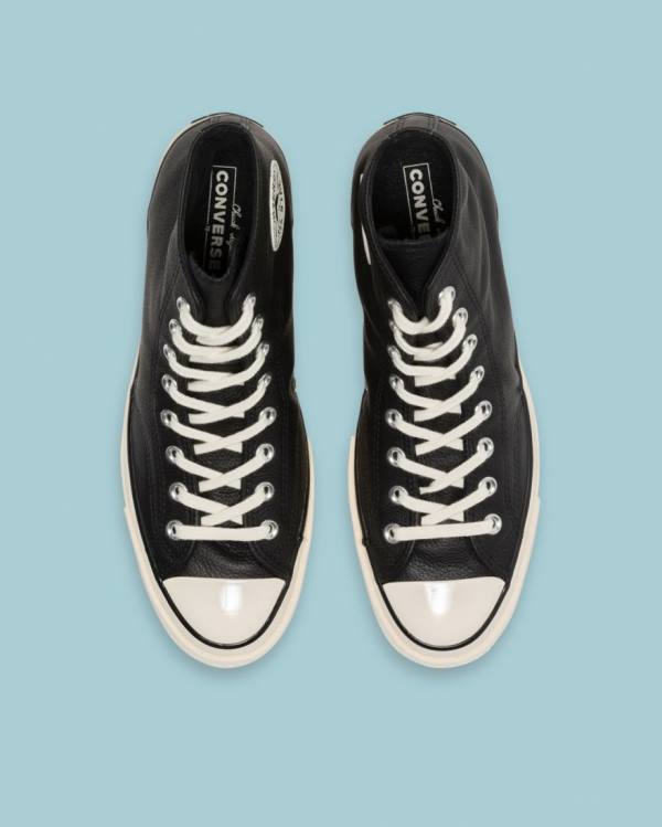 Converse Chuck 70 Seasonal Deri Yüksek Taban Ayakkabı Siyah | CV-124JXP