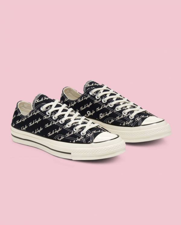 Converse Chuck 70 Signature Düz Taban Ayakkabı Siyah | CV-145IEP