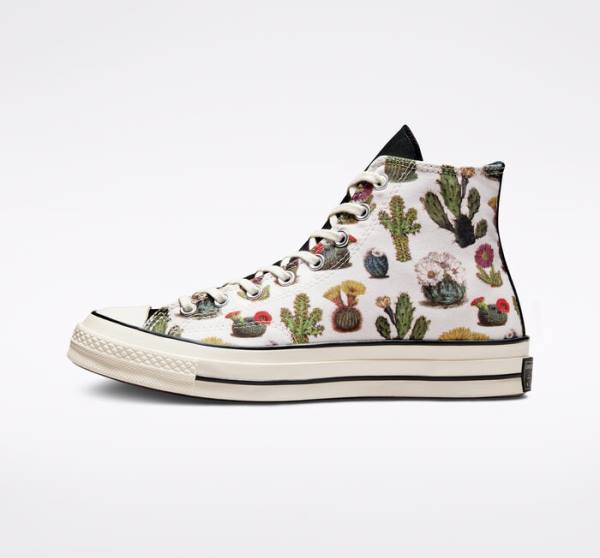 Converse Chuck 70 Succulents Yüksek Taban Ayakkabı Siyah | CV-491KHT