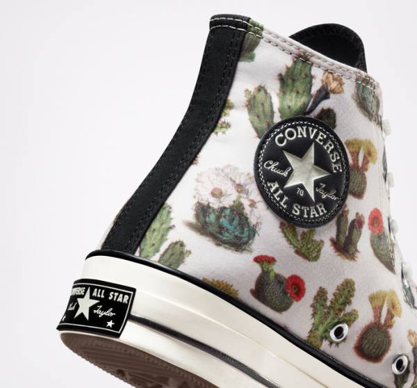 Converse Chuck 70 Succulents Yüksek Taban Ayakkabı Siyah | CV-491KHT