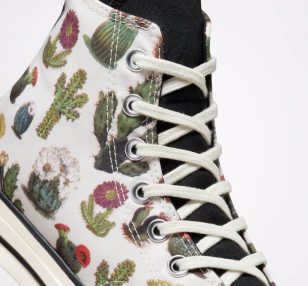 Converse Chuck 70 Succulents Yüksek Taban Ayakkabı Siyah | CV-491KHT