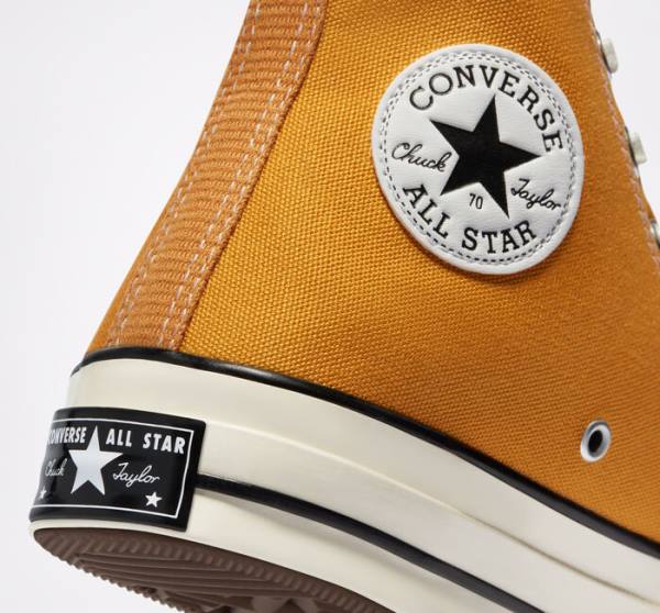 Converse Chuck 70 Sunflower Yellow Yüksek Taban Ayakkabı Siyah | CV-682WCO