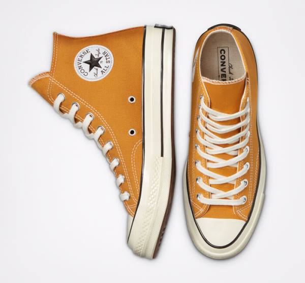 Converse Chuck 70 Sunflower Yellow Yüksek Taban Ayakkabı Siyah | CV-682WCO