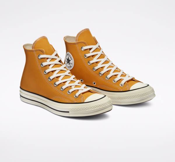 Converse Chuck 70 Sunflower Yellow Yüksek Taban Ayakkabı Siyah | CV-682WCO