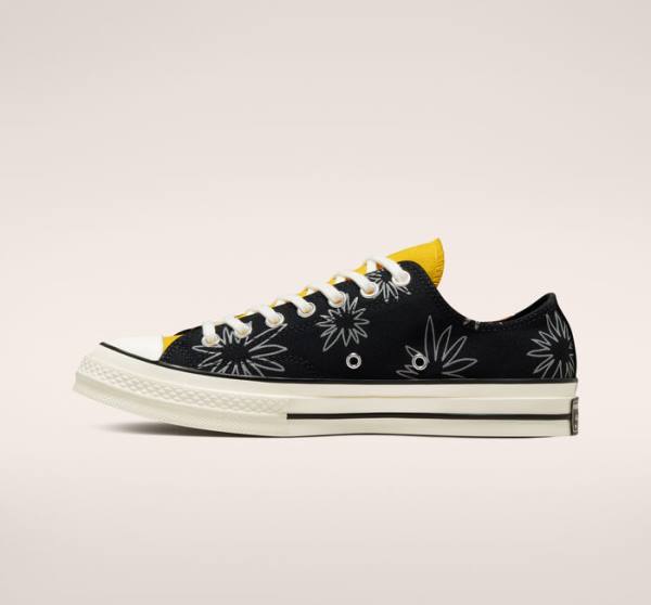 Converse Chuck 70 Sunny Floral Düz Taban Ayakkabı Siyah | CV-109JBD