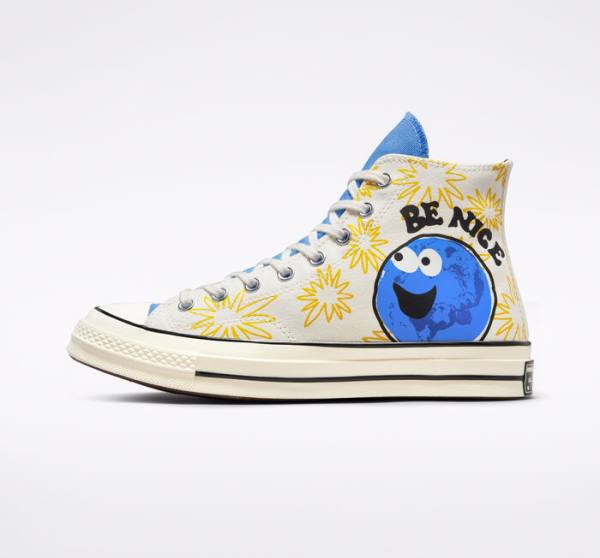 Converse Chuck 70 Sunny Floral Yüksek Taban Ayakkabı Mavi | CV-026RJH