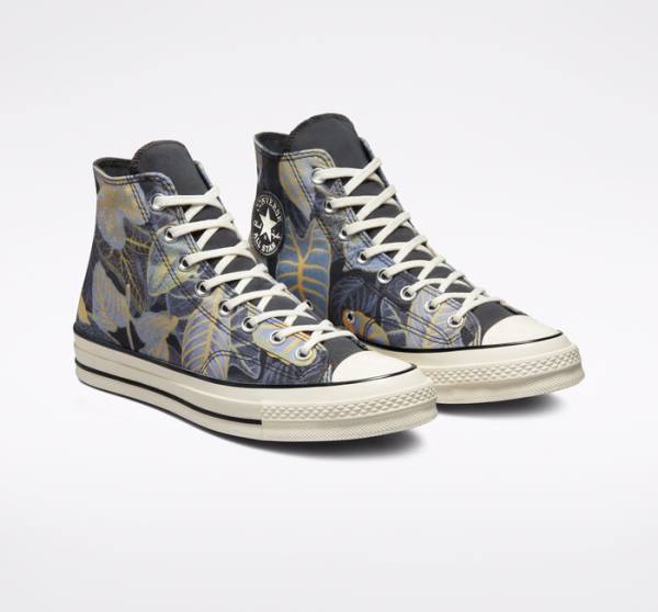 Converse Chuck 70 Tropical Leaf Yüksek Taban Ayakkabı Siyah | CV-783NFS