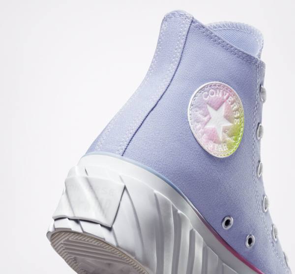 Converse Chuck Taylor All Star 2X Lift Platform Pastel Gradient Yüksek Taban Ayakkabı Mavi Beyaz | CV-216BPU