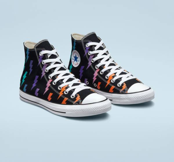 Converse Chuck Taylor All Star Archive Prints Yüksek Taban Ayakkabı Siyah Mavi Turkuaz | CV-591KXP