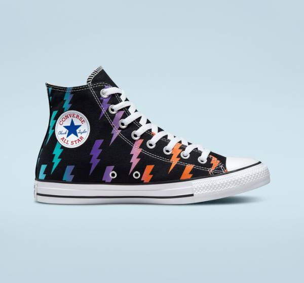 Converse Chuck Taylor All Star Archive Prints Yüksek Taban Ayakkabı Siyah Mavi Turkuaz | CV-591KXP