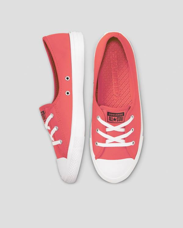 Converse Chuck Taylor All Star Ballet Seasonal Colour Düz Taban Ayakkabı Pembe | CV-069GHP