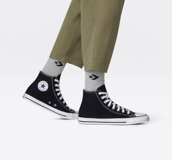 Converse Chuck Taylor All Star Black Yüksek Taban Ayakkabı Siyah | CV-701ZUG