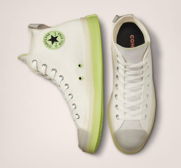 Converse Chuck Taylor All Star CX Crafted Stripes Yüksek Taban Ayakkabı Açık Yeşil | CV-083FJQ