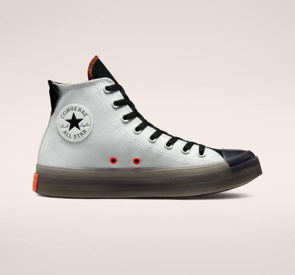 Converse Chuck Taylor All Star CX Stretch Kanvas Yüksek Taban Ayakkabı Açık Gümüş Siyah Mango | CV-140QRO