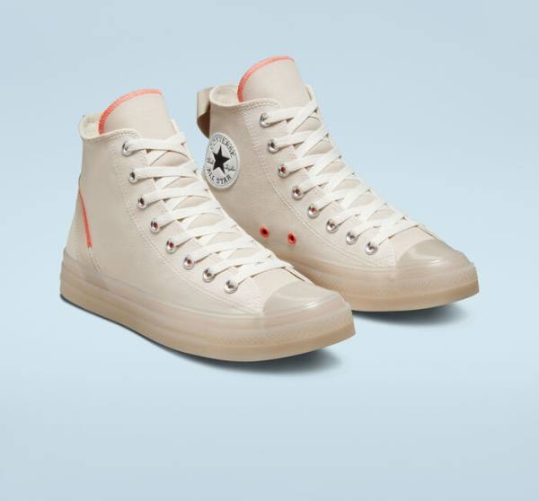 Converse Chuck Taylor All Star CX Stretch Kanvas Yüksek Taban Ayakkabı Kahverengi Mango | CV-896WJF