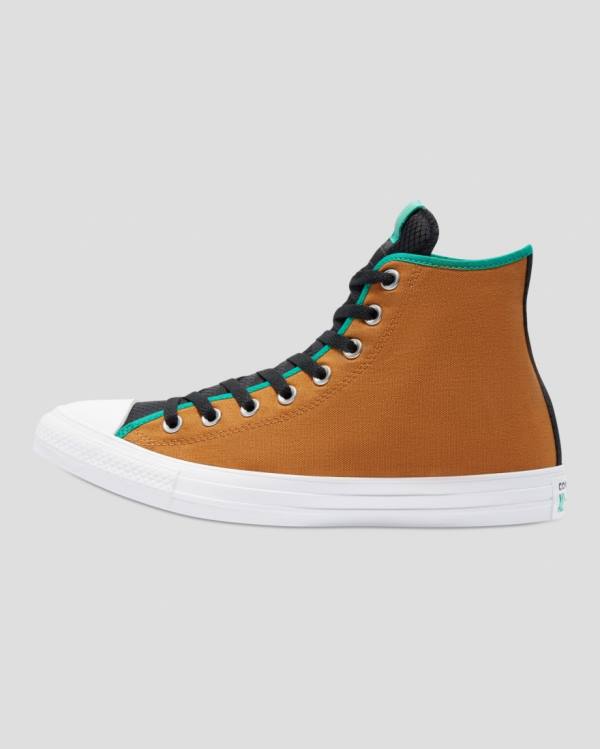 Converse Chuck Taylor All Star Dijital Terrain Yüksek Taban Ayakkabı Kahverengi Yeşil | CV-420SWL