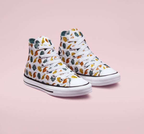 Converse Chuck Taylor All Star Dino Daze Yüksek Taban Ayakkabı Beyaz Koyu Yeşil Siyah | CV-745CLW