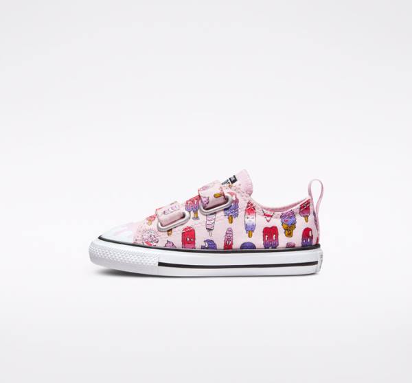 Converse Chuck Taylor All Star Easy-On Frozen Treats Düz Taban Ayakkabı Pembe Pembe | CV-347NRE