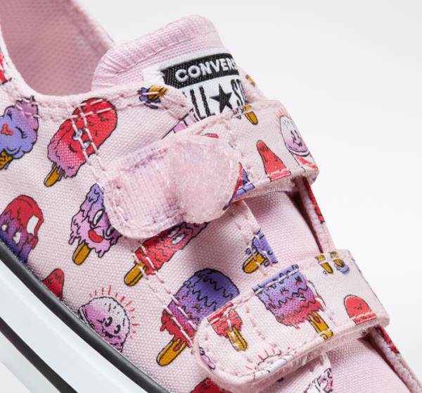 Converse Chuck Taylor All Star Easy-On Frozen Treats Düz Taban Ayakkabı Pembe Pembe | CV-347NRE