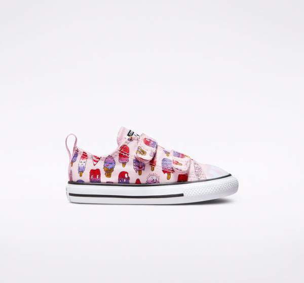 Converse Chuck Taylor All Star Easy-On Frozen Treats Düz Taban Ayakkabı Pembe Pembe | CV-347NRE