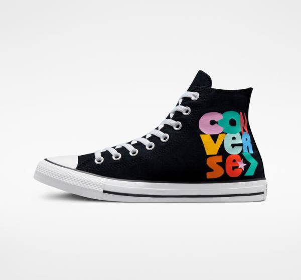 Converse Chuck Taylor All Star Floral Yüksek Taban Ayakkabı Siyah Beyaz Açık | CV-278GTF